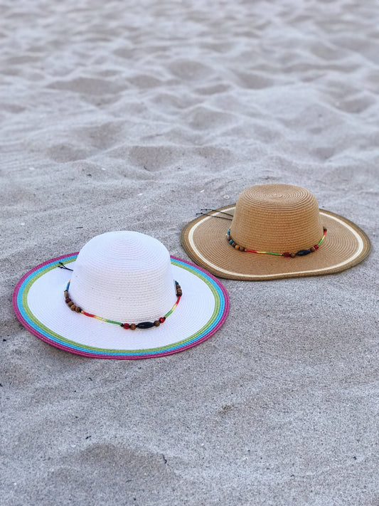 ‘Warm Summer Sun’ Striped Summer Hat